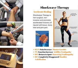 物理療法装置ESWTの衝撃波療法機械22Hz頻度膝の痛みの軽減