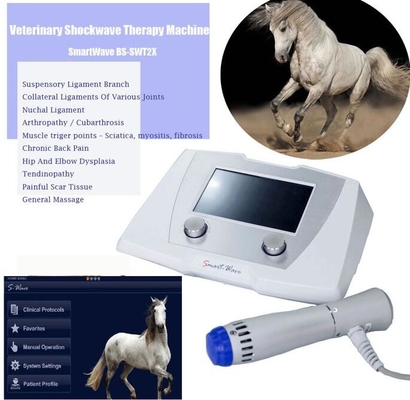 馬のための獣医の放射状の脈波ESWTの馬の衝撃波機械療法装置