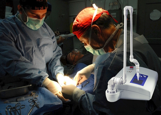 獣医の外科二酸化炭素僅かレーザー機械携帯用15W力110cmの働く半径